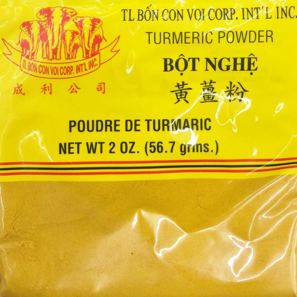 2oz Turmeric Powder Bot Nghe by TL Bon Con Voi Corp (2 Packets Per Order)