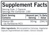 Kirkman Vitamin B-6 50 mg - Hypoallergenic || 100 Vegetarian Capsules || Gluten/Casein Free || Tested for More Than 950 Environmental contaminants. view 2