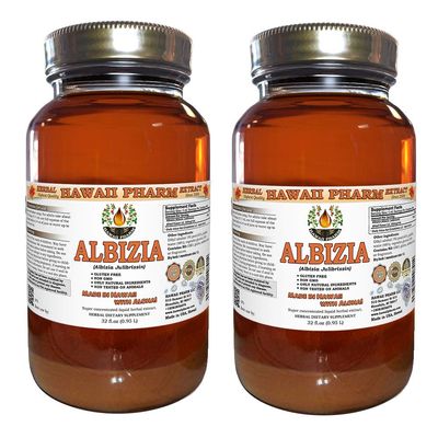 Albizia Liquid Extract, Albizia (Albizia julibrissin) Flower Tincture Supplement 2x4 oz
