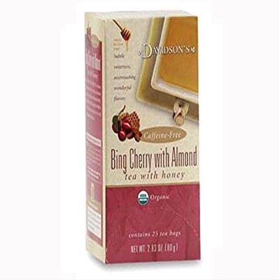 Davidson Organic Tea 2539 Bing Cherry With Almond Tea, Box of 25 Tea Bags