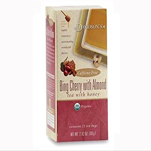 Davidson Organic Tea 2539 Bing Cherry With Almond Tea, Box of 25 Tea Bags