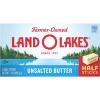 Land O Lakes Unsalted Butter in Half Sticks, Made with Sweet Cream, 8 half sticks, 1 lb pack view 1