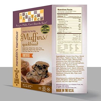 123 GLUTEN FREE MIX MUFFIN QCKBRD, 16.48 OZ