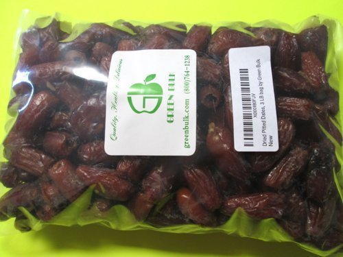 Dried Pitted Dates-Whole, from Green Bulk (1 lb)