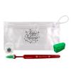 Tess Oral Health Holiday Child Cavity Fighting Kit - 12 Kits - Oral Care for Kids - Festive Holiday Design - Toothbrush, Floss & Travel Cap Included view 2