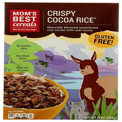 Moms Best Cereals, Crispy Cocoa Rice, 13 Ounces (Pack of 5)