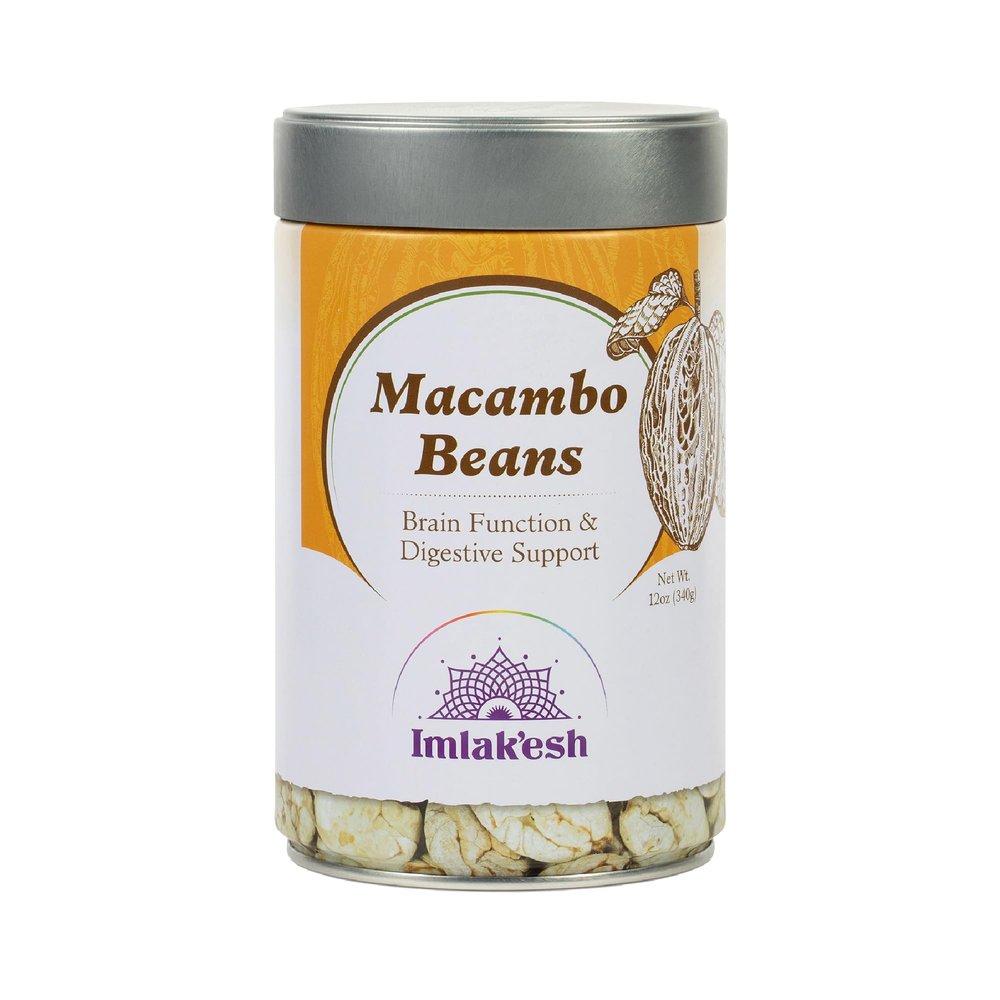 Imlakesh Macambo Beans, Rainforest Nut (12oz Metal Jar)