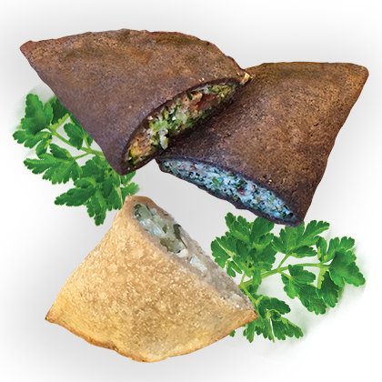 12 Big Deluxe Almond Tahini Dumplings Gluten-Free,Organic Amaranth & Buckwheat Cultured Dough Duck Egg Vegetable Turnover Pocket,Appetizer or Substantial Meal,Pure-Clean Flavor Taste-Bud-Luxurient GMO