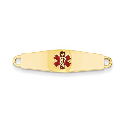 Core Gold 14k Medical Jewelry ID Plate