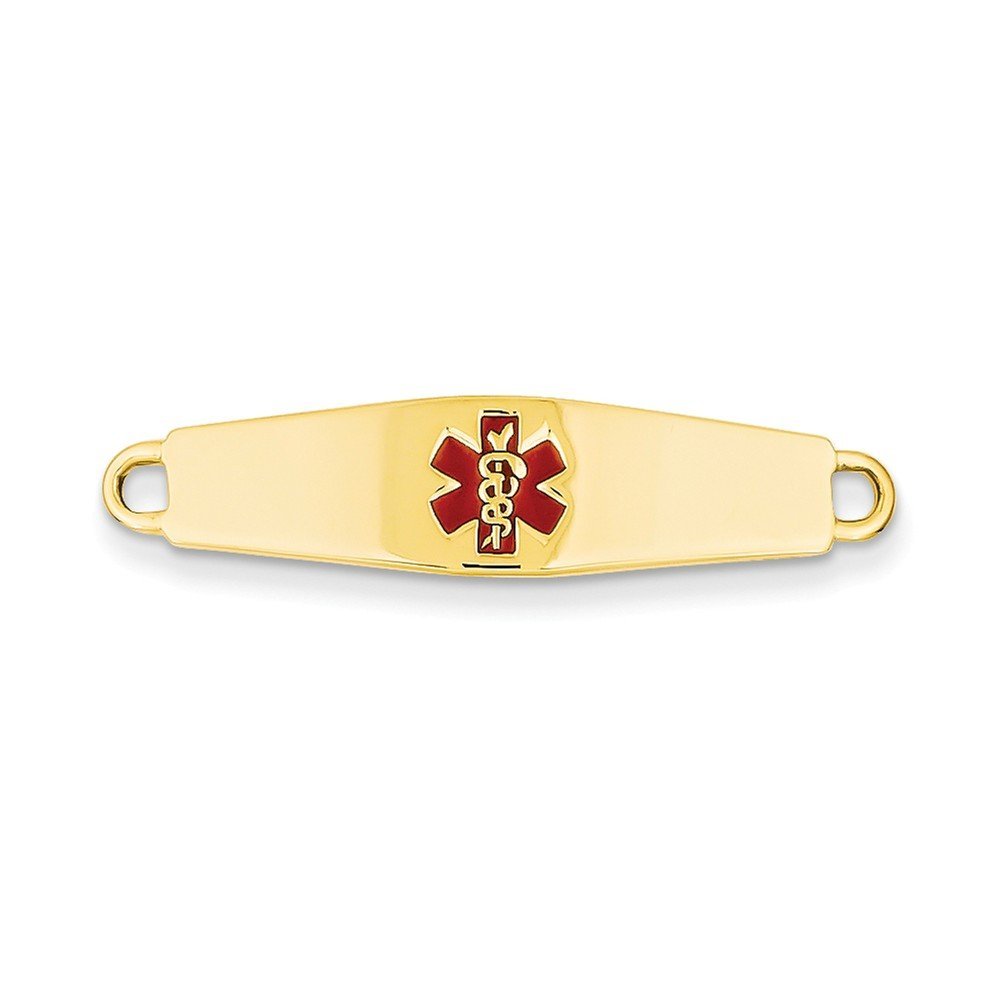 Core Gold 14k Medical Jewelry ID Plate