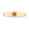 Core Gold 14k Medical Jewelry ID Plate view 1