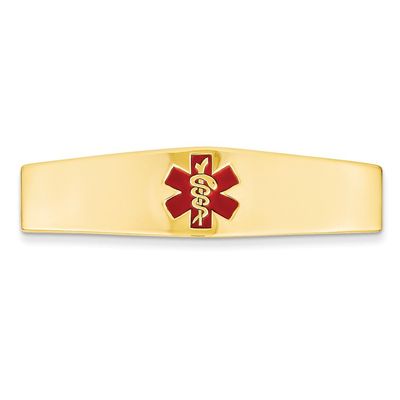 14k Medical Jewelry ID Plate