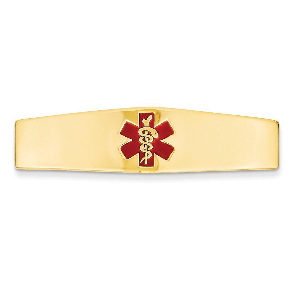 14k Medical Jewelry ID Plate