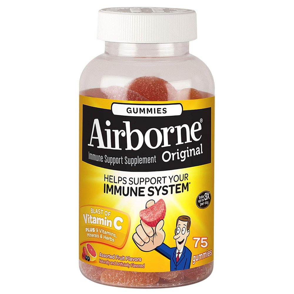 Airborne Immune Support Supplement, 75 Gummies - COS