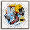 1/4 Sheet Cake - Hockey Sports Birthday - Edible Cake or Cupcake Topper - D-439 - D20369 view 1