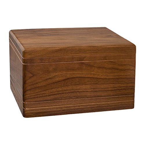 Wood Cremation Urn - Walnut Boxwood Companion