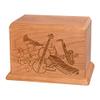 Wood Cremation Urn - Natural Cherry Music view 1