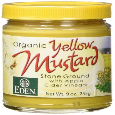 Eden Foods Organic Mustards-Yellow Mustard, 9 Oz Jar (Pack of 12)