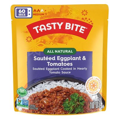 Tasty Bite Indian Punjab Eggplant, Ready to Eat, Microwavable Entree, 10 Ounce (Pack of 6)