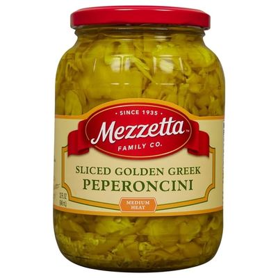 MEZZETTA PEPPERONCINI GLDN GRK DEL, 32 OZ