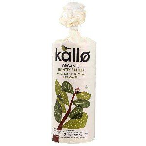 Kallo, Organic Lightly Salted, Wholegrain Low Fat Rice Cakes, 130 g