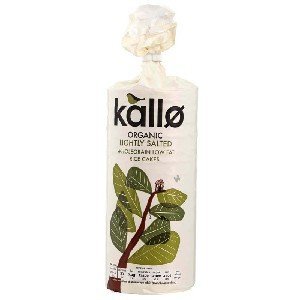 Kallo, Organic Lightly Salted, Wholegrain Low Fat Rice Cakes, 130 g