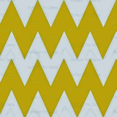 2" Cupcake (12 Per Sheet) - Gold Extra Large Chevron Background Birthday - Edible Cake or Cupcake Topper - D10056