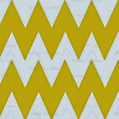 2" Cupcake (12 Per Sheet) - Gold Extra Large Chevron Background Birthday - Edible Cake or Cupcake Topper - D10056
