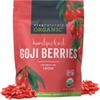 Viva Naturals Organic Dried Goji Berries, 1 lb (454 g)  Non-GMO, Vegan Wolfberries, Perfect for Goji Berry Tea, Smoothies, Baking & Snacking view 1