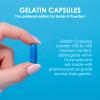 Capsuline Gelatin Capsules Size 0 DIY with Unique Lock Technology - Kosher Certified - Pure Bovine Gel Capsules Empty & Gluten Free - 1000 Count, Blue/Blue view 3