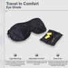 COCOON - Premium - Eye Shade, Sleep Eye Mask for Men Women, Light Blocking, Foam Ear Plugs - Black view 2