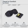 COCOON - Premium - Eye Shade, Sleep Eye Mask for Men Women, Light Blocking, Foam Ear Plugs - Black view 3