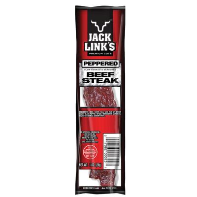 Jack Link's Premium Cuts Beef Steak, Peppered, Jumbo, 1-Ounce (Pack of 12)