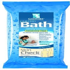 Sage Comfort Bath Wipe, 8" x 8", Soft Pack, 1 Box