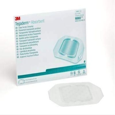3M Corp 92082100 Acrylic Dressing Adhesive 3m Tegaderm 5-1/2 X 6 Inch Acrylic 90802 Box of 5
