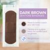 Tru-Colour Skin Tone Shade Fabric Bandages, Resealable Bag (30 Count)  Flexible, Waterproof, PFAS-Free Adhesive Strips Help Protect Cuts, Scrapes, Scratches  Dark Brown view 2