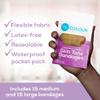 Tru-Colour Skin Tone Shade Fabric Bandages, Resealable Bag (30 Count)  Flexible, Waterproof, PFAS-Free Adhesive Strips Help Protect Cuts, Scrapes, Scratches  Dark Brown view 4