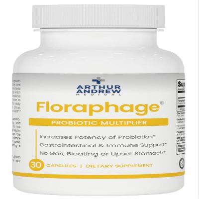Arthur Andrew Medical, Floraphage, Prebiotic Formula and Probiotic Multiplier, 30 Capsules