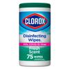 Clorox Disinfecting Cleaning Wipes, Bleach Free, Fresh Scent, 75 Count (Pack May Vary) view 1