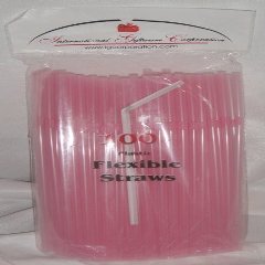 500 Drinking Straws - Flex/Flexible Drinking Straws - Pastel Pink - Luau - Wedding - Party - Anniversary Supplies