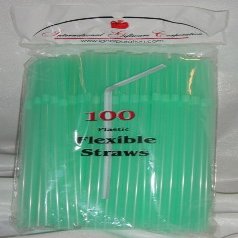 500 Drinking Straws - Flex/Flexible Drinking Straws - Pale Green - Luau - Wedding - Party - Anniversary Supplies