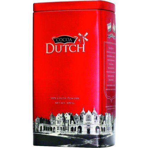 Cocoa dutch, 100% cocoa powder 400g (14.10Oz) for baking and drinking in premium aluminium tins