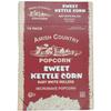 Amish Country Popcorn | Old Fashioned Microwave Popcorn | 10 Bags Sweet Kettle White Hulless | Non-GMO, Gluten Free, Microwaveable and Kosher (10 Bags) view 1