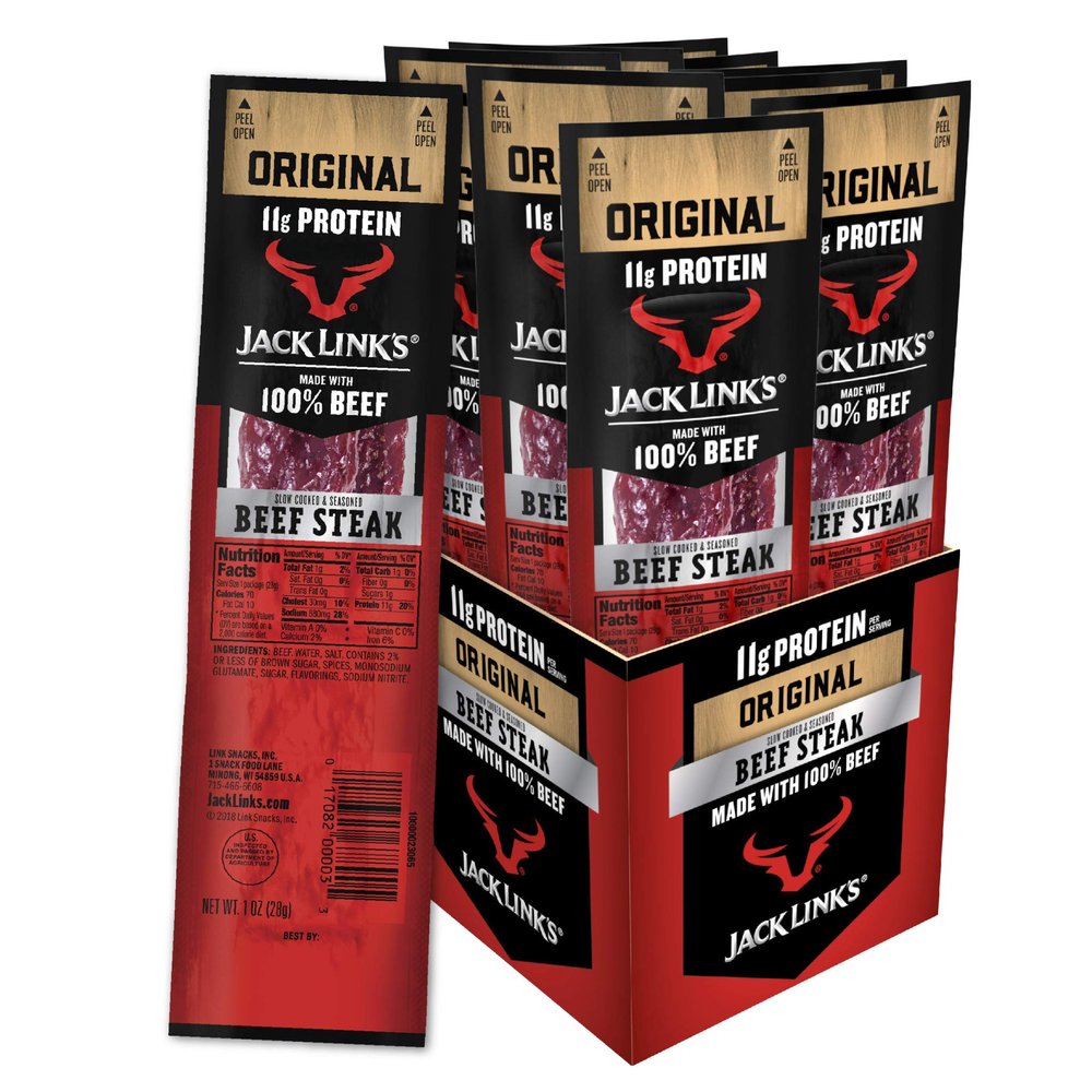 Jack Link's Premium Cuts Beef Steak, Original, 1-Ounce (Pack of 12)