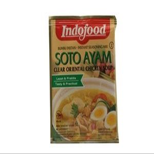 Indofood Soto Ayam |Yellow Chicken Clear Soup | Indonesian Instant Spice | 1.6oz | Packs of 3