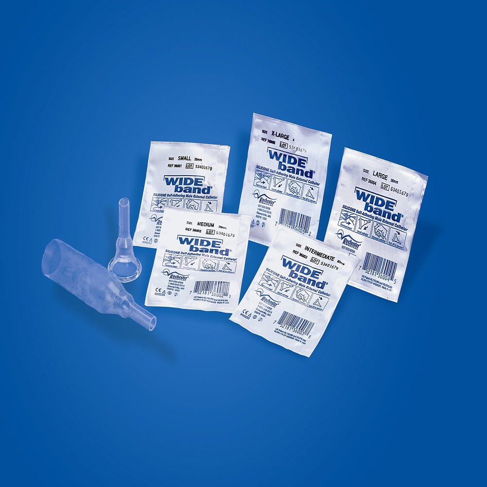 Male External Catheter Wide Band Self-Adhesive Band Silicone X-Large - 1xEA
