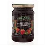 Mackays Three Berry Preserve Jam 340g.