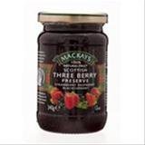 Mackays Three Berry Preserve Jam 340g.