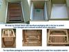 24"x17" Grade A Teak Wood Shower/Bath Room/Pool Bench with Shelf #WHAXSB view 2