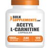 BulkSupplements.com Acetyl L-Carnitine Capsules - ALCAR HCl, Carnitine Supplement - ALCAR Capsules, Acetyl L-Carnitine 1500mg - Gluten Free, 2 Capsules per Serving, 240 Capsules view 1